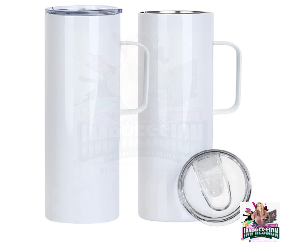 Sublimation 20 oz GLITTER tumbler