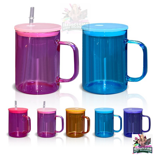 Sublimation Colorful Colored Glass Coffee Mug