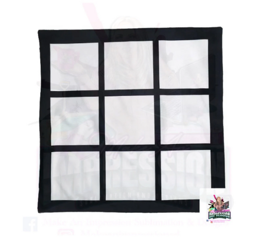 Sublimation Blank Pillow Cover 9 Panel
