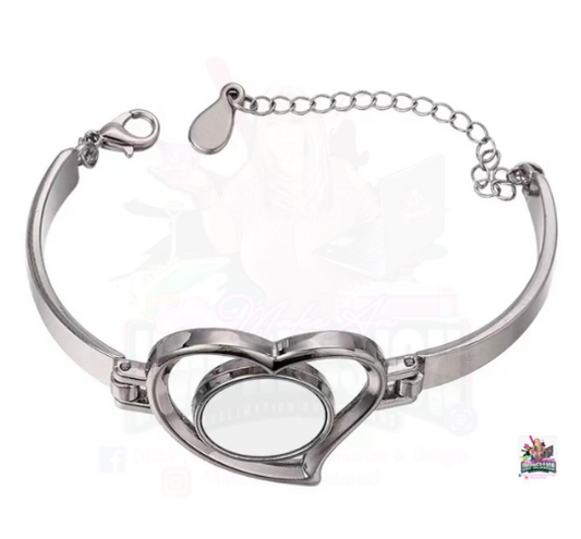 Sublimation Blank Heart Bracelet