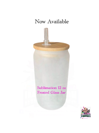 Sublimation 12oz Frosted Glass Tumbler