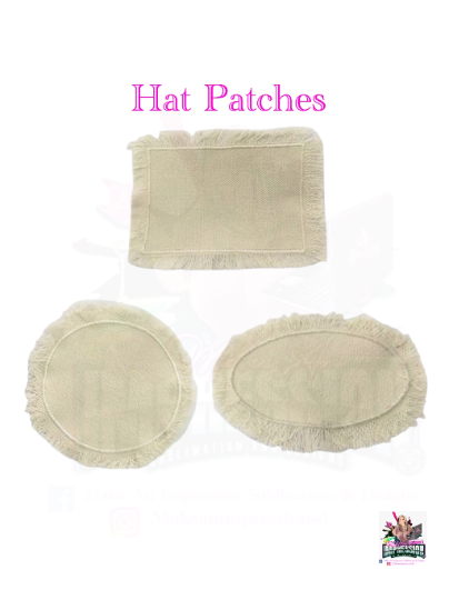 Sublimation or Vinyl Blank Hat Patch