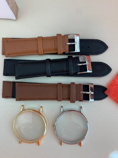 Sublimation Blank Genuine Leather Unisex Watch