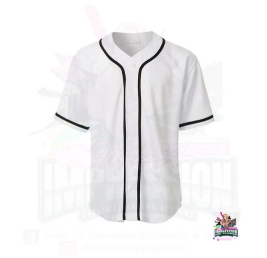 Sublimation Blank Baseball Jersey