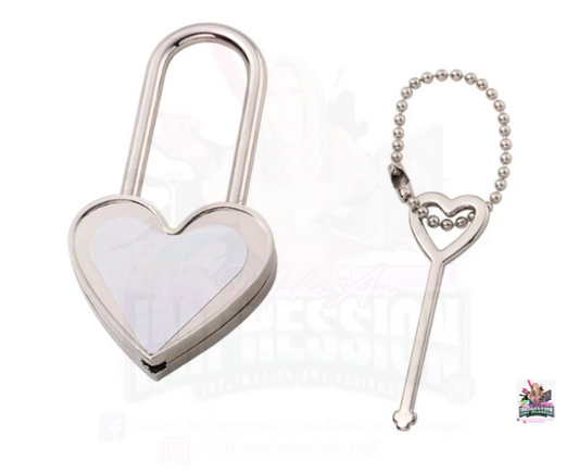 Sublimation Blank keychain Heart Locketu