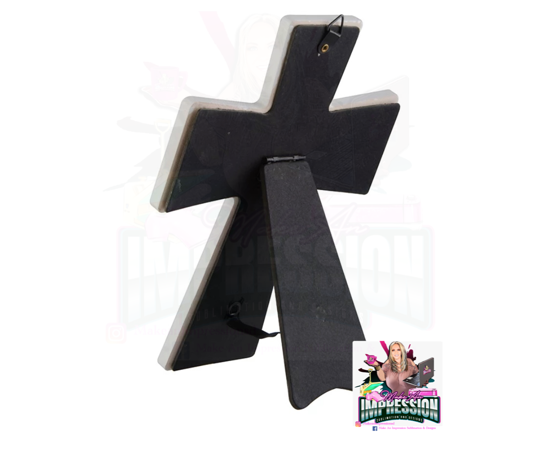 Sublimation Blank Ceramic Cross With Stand