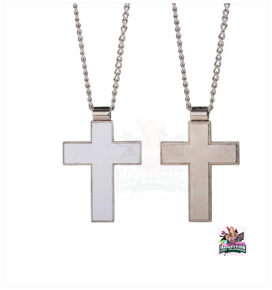 Sublimation Blank Cross Necklace