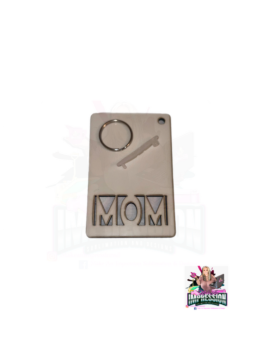 Sublimation Blank Mom Keychain