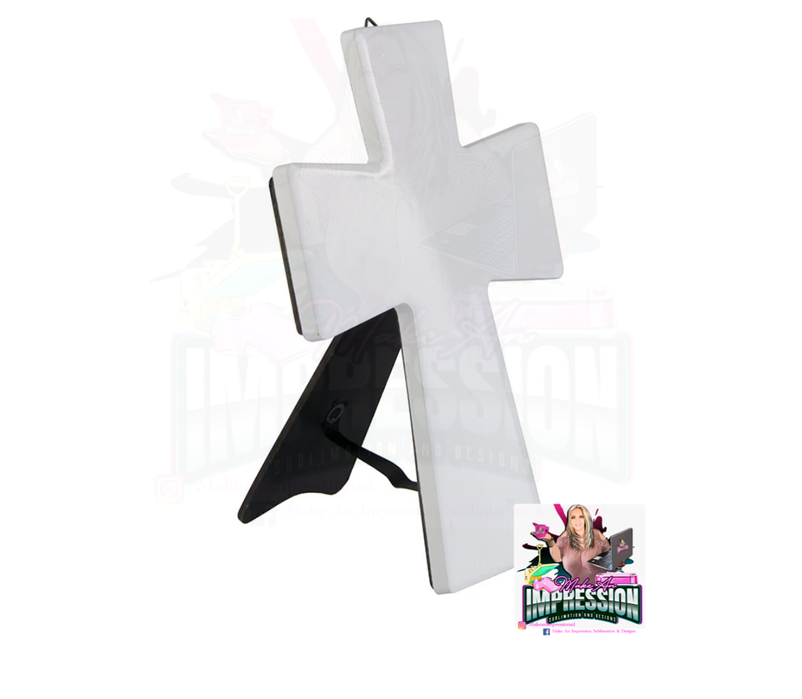 Sublimation Blank Ceramic Cross With Stand