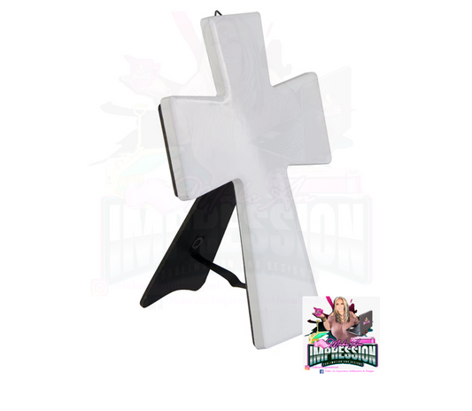 Sublimation Blank Ceramic Cross With Stand