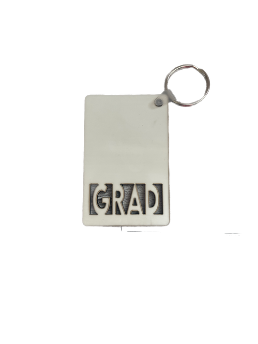 Sublimation Blank Grad MDF Keychain