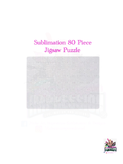 Sublimation Blank 80 Piece Jigsaw Puzzle